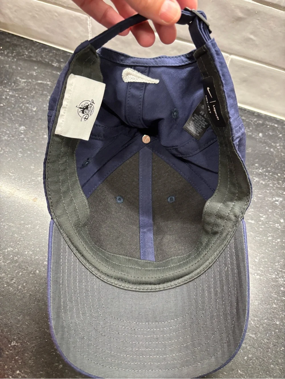 Nike Disney World 50th Anniversary Dad Hat Walt & Mickey Legacy91 Dri-FIT Navy